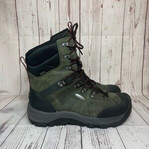 Keen Mens Size 11 Green Revel IV High Polar Waterproof Hiking Boots